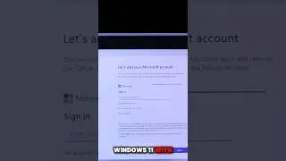 Bypass Microsoft Account  #windows11installation #nomicrosoftaccout
