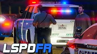 Crazy Police Impersonator Pulls Over Real Deputy Sheriff! - GTA 5 LSPDFR