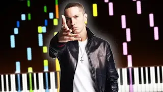 Eminem - The Real Slim Shady Piano Cover (Sheet Music + midi) Synthesia IMPOSSIBLE REMIX