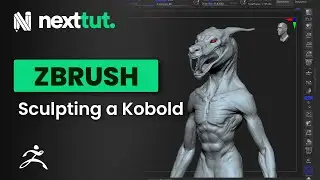 Zbrush Tutorial for Beginners | Sculpting Vampire Kobold Part 1 | Nexttut