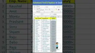 Excel Interview Question Advanced Find & Replace in Excel 