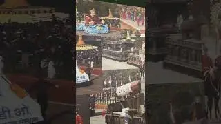 Tableaus collage from 26 Jan Republic Day Parade showcased at the Rashtrapati Museum ..