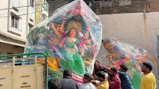 Durga Mata Aagman 2022 | Durga idol Transporting from Dhoolpet | Maa Durga Aagman 2022 | Hyderabad