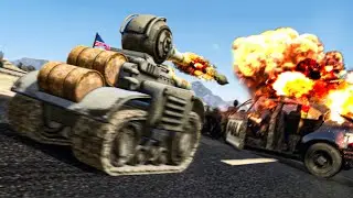 TROLLING COPS WITH MINITANK IN GTA 5 RP