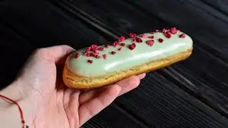 Эклеры с шоколадным кремом ☆ Рецепт сахарной глазури ☆ Chocolate eclairs