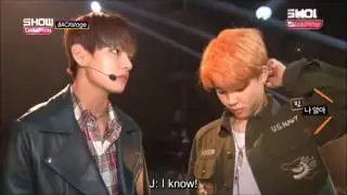 [ENG SUB] 151212 BTS Show champion backstage