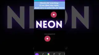 Create Neon Text Effect in Canva