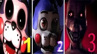 Five Nights at Candys HISTORY | All Jumpscares 1-3