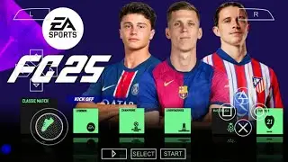 EA SPORTS FC 25 PPSSPP CAMERA PS5 OFFLINE FULL UPDATE NEW KITS 2024/25 REAL FACES & LATEST TRANSFERS