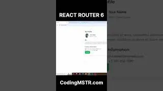 React Router 6 #reactjs #router #reactrouter #coding #codingmstr