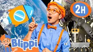 Blippi Visits A Space Centre | Blippi | Educational Kids Videos | Moonbug Kids