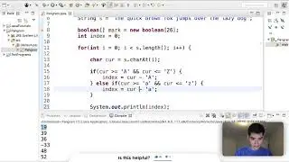 Practice Java Program - Java Pangram Program #59