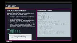 HER YÖNÜYLE C   16- Yapılar (Structs)