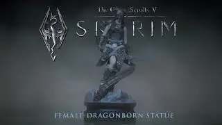 The Elder Scrolls V: Skyrim Female Dragonborn Statue from ThinkGeek