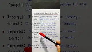 Common errors in the use of prepositions #grammarlesson