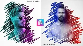 Picsart Scribble Effect🔥 | Picsart Photo Editing | Picsart Editing New Style | Picsart | Xyaa Edits🔥