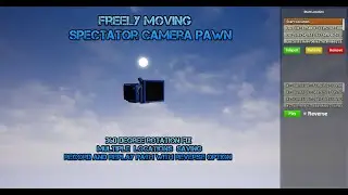 UE4 - Freely Moving Camera with Path Recording