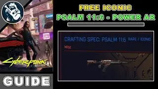Get Free Recipe Assault Rifle in Cyberpunk 2077 Iconic Weapons - Crafting Blueprints Locations #16
