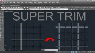 Unique Method to Quickly Trim All Intersections in AutoCAD