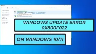 How To Fix Windows Update ERROR 0X800F022 On Windows 10/11 (fixed) |2023