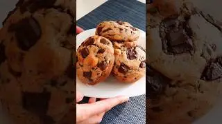 ВКУСНЫЙ и простой рецепт! Американское печенье куки/cookies. Печенье с шоколадом и орехами 