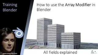 How to use the array modifier in Blender