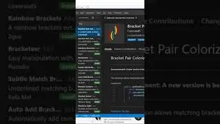How to have different colored brackets in visual studio code