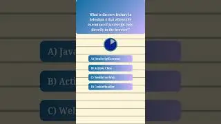 selenium interview questions #Selenium4 #automationtesting  #quiz #selenium #shorts #youtubeshorts