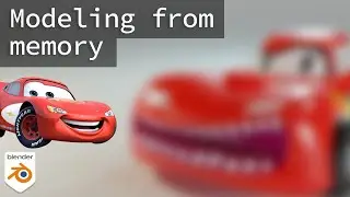 Modeling Lightning McQueen From Memory Challenge || Blender 2.91
