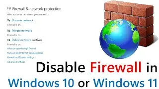 Disable Firewall in Windows 10 or Windows 11