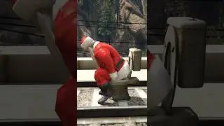 SANTA CLAUS Poop Meet Thomas The Train 