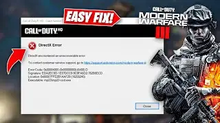 Fix Call of Duty Modern Warfare 3 Direct X Error (2025) | COD MW3 Crash Fix on PC ✅