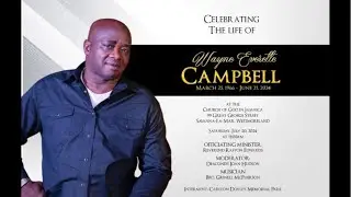 Thanksgiving service for the late Wayne Everette Campbell