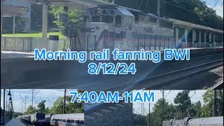 (27 trains + two rare trains) Morning railfanning at BWI 8/12/24