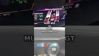 Audi RS3 vs Ford Mustang GT #shorts  #ford #audi #mustang  #acceleration #rs3 #v8 #speed