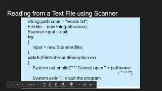 Java - Reading and Writing Text Files