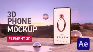 3D Phone Mockup with After Effects and Element 3D Tutorial