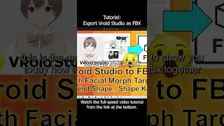 Vroid Studio to FBX Facial + Material + Bone | Tutorial #vroid #vrm #fbx #facial #material