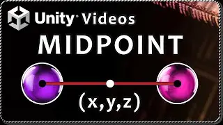 How to get the MIDDLE POINT between two objects in Unity