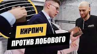 Полировка с рашлифовкой лобового стекла после кирпича