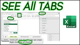 6 Ways to Navigate Tabs in MS Excel || See All Sheets