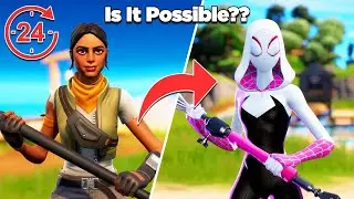 Is It Possible to Unlock Spider Gwen in 24 Hours Without Buying Any Tiers?? - Fortnite Experiment