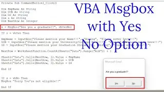 msgbox yes no vba | vba msgbox custom buttons | msgbox vba | 