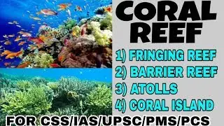 Coral Reef | Coral Formation | Types of Coral Reef | Fringing Reef | Barrier Reef