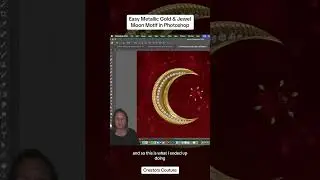 Creating a Ramadan Inspired 3D Gold & Jewel Moon Design in Photoshop Inspired by Fabergé Jewelry I t