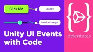 Unity UI events using C# delegates