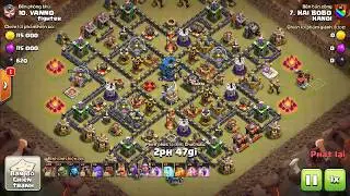 CLASH OF CLAN CLEAR 3 STAR LAVA - BALLON