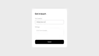 How to build a Contact form