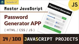 Password generator App using JavaScript | JavaScript Projects Tutorial 2024