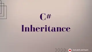 Inheritance in C# | C# object-oriented programming | C# oops